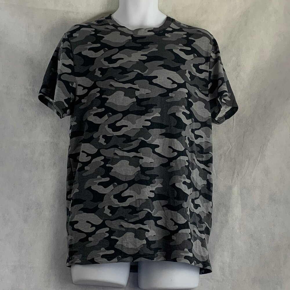 INC International Concepts Men's Short-Sleeve Lounge T-Shirt, Gray Camo